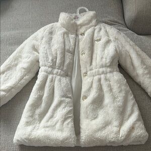 Juicy Couture White Puffer Jacket with Quilted Design